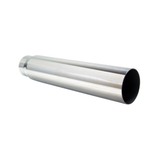 STRAIGHT CUT STAINLESS STEEL EXHAUST TIP - 2" INLET - 2.5" OUTLET (18" LONG)