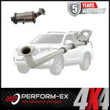 PERFORM-EX 3" STAINLESS STEEL TURBO BACK EXHAUST SYSTEM WITH DPF DUMMY FITS TOYOTA PRADO GUN156R 2.8L 4CYL 8/2015-10/2023 - PIPE ONLY