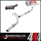 PERFORM-EX 3" STAINLESS STEEL TURBO BACK EXHAUST SYSTEM WITH DPF DUMMY FITS TOYOTA PRADO GUN156R 2.8L 4CYL 8/2015-10/2023 - PIPE ONLY