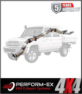 PERFORM-EX 3" STAINLESS STEEL DPF BACK EXHAUST SYSTEM FITS TOYOTA LANDCRUISER VDJ79R 4.5L V8 2016-2025