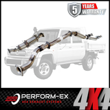 PERFORM-EX 3" STAINLESS STEEL TURBO BACK EXHAUST SYSTEM WITH DPF DUMMY FITS TOYOTA LANDCRUISER VDJ79R 4.5L V8 2016-2025