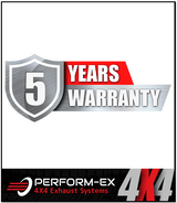 PERFORM-EX 2.5" (63MM) EXHAUST WITH NO MUFFLER FITS TOYOTA LANDCRUISER HZJ79R 1999-2007 (TY279-PO)