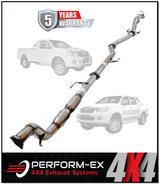 PERFORM-EX 3" STAINLESS STEEL TURBO BACK EXHAUST SYSTEM FITS TOYOTA HILUX KUN26R 3.0L 4CYL 2005-2015