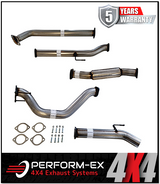 PERFORM-EX 3" STAINLESS STEEL DPF BACK EXHAUST SYSTEM FITS TOYOTA HILUX GUN126R 2.8L 4CYL 2015-ON