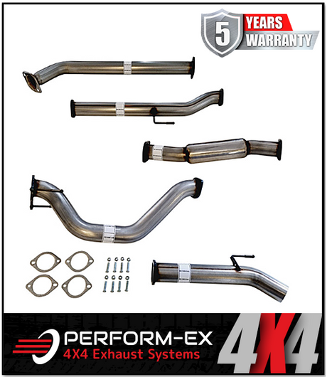 PERFORM-EX 3" STAINLESS STEEL DPF BACK EXHAUST SYSTEM FITS TOYOTA HILUX GUN126R 2.8L 4CYL 2015-ON