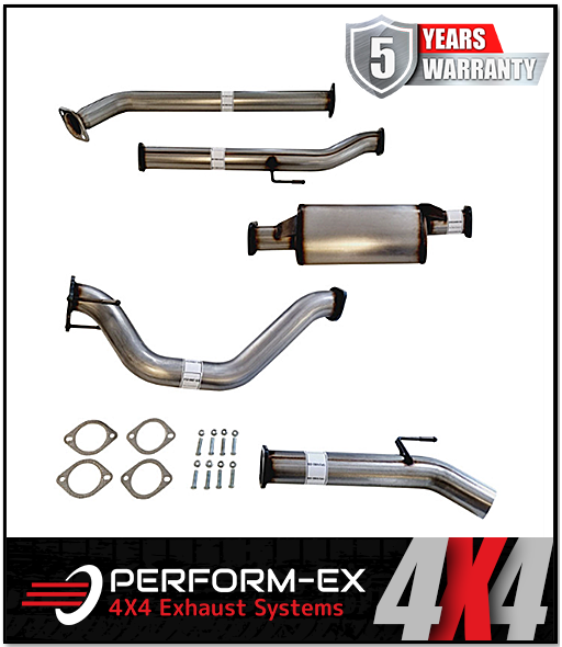 PERFORM-EX 3" STAINLESS STEEL DPF BACK EXHAUST SYSTEM FITS TOYOTA HILUX GUN126R 2.8L 4CYL 2015-ON