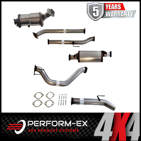 PERFORM-EX 3" STAINLESS STEEL TURBO BACK EXHAUST SYSTEM WITH DPF DUMMY FITS TOYOTA HILUX GUN126R N80 2.8L 4CYL 2015-ON