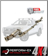 PERFORM-EX 3" TURBO BACK STAINLESS STEEL EXHAUST SYSTEM (DPF DELETE) FITS TOYOTA HILUX GUN126R 2.8L 4CYL 2015-ON
