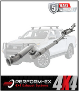 PERFORM-EX 3" TURBO BACK STAINLESS STEEL EXHAUST SYSTEM (DPF DELETE) FITS TOYOTA HILUX GUN126R 2.8L 4CYL 2015-ON