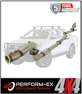 PERFORM-EX 3" TURBO BACK STAINLESS STEEL EXHAUST SYSTEM (DPF DELETE) FITS TOYOTA HILUX GUN126R 2.8L 4CYL 2015-ON