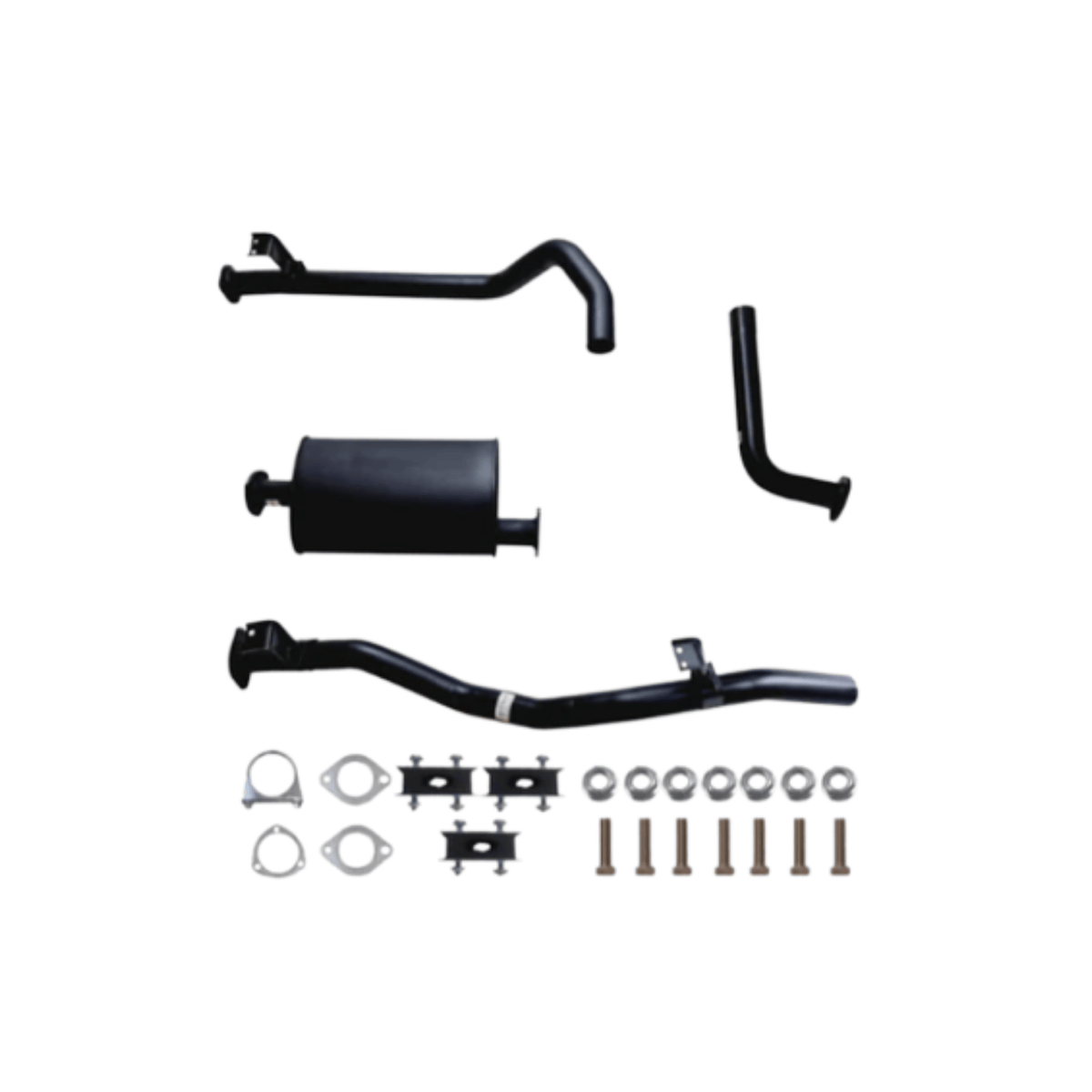 PERFORM-EX 2.5" (63MM) EXHAUST WITH MUFFLER FITS TOYOTA LANDCRUISER HZJ79R 1999-2007 (TY279-MO)