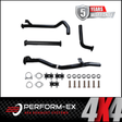 PERFORM-EX 2.5" (63MM) EXHAUST WITH NO MUFFLER FITS TOYOTA LANDCRUISER HZJ79R 1999-2007 (TY279-PO)