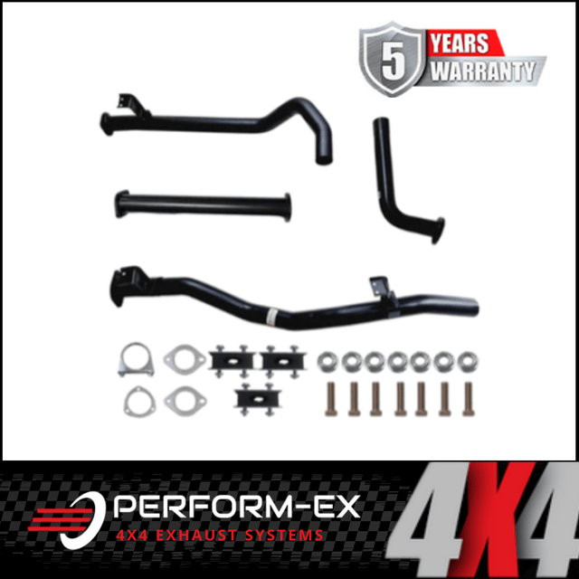 PERFORM-EX 2.5" (63MM) EXHAUST WITH NO MUFFLER FITS TOYOTA LANDCRUISER HZJ79R 1999-2007 (TY279-PO)
