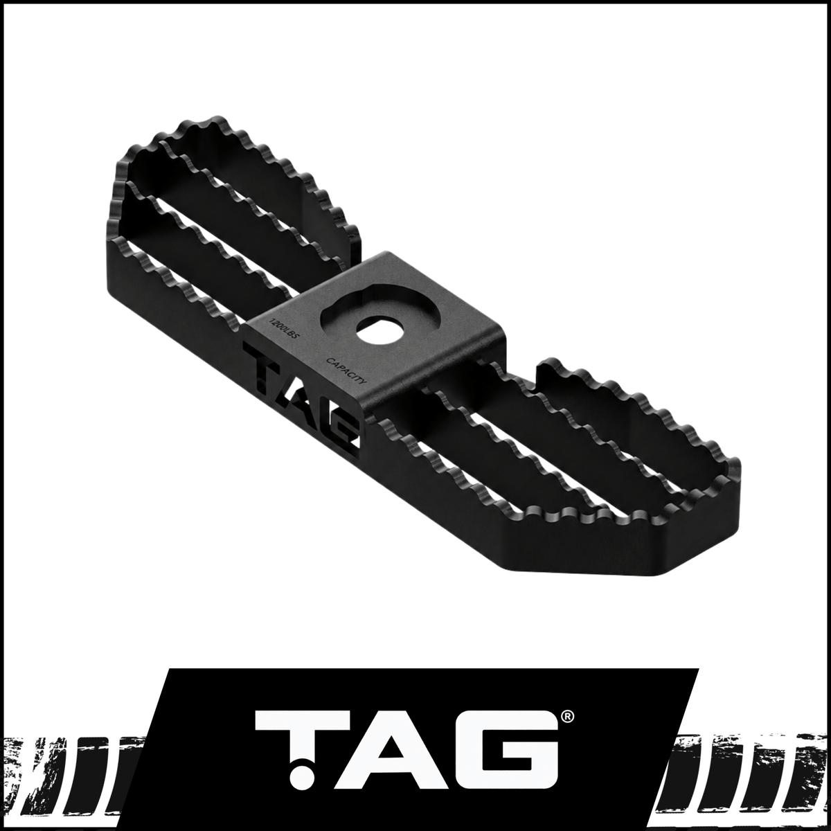 TAG HEAVY DUTY SERRATED HITCH STEP - UNIVERSAL TOWBAR  BALLMOUNT ATTACHMENT (THS001)
