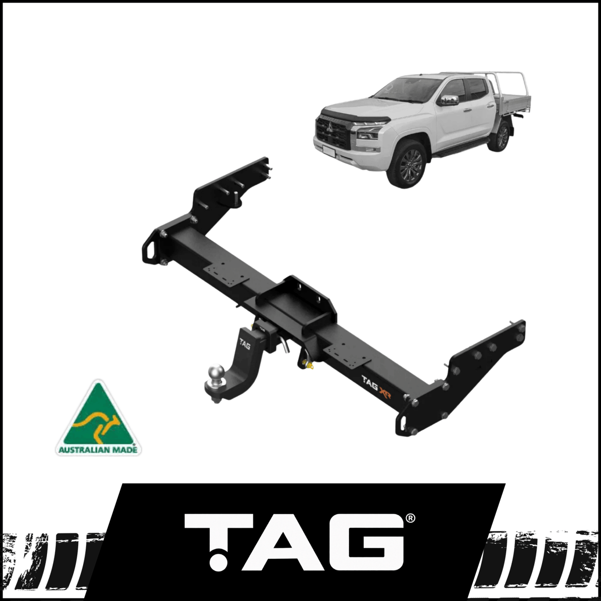 TAG XR EXTREME RECOVERY TOWBAR (3500KG) FITS MITSUBISHI TRITON MV TRAYBACK 12/2023-ON (TXR865)