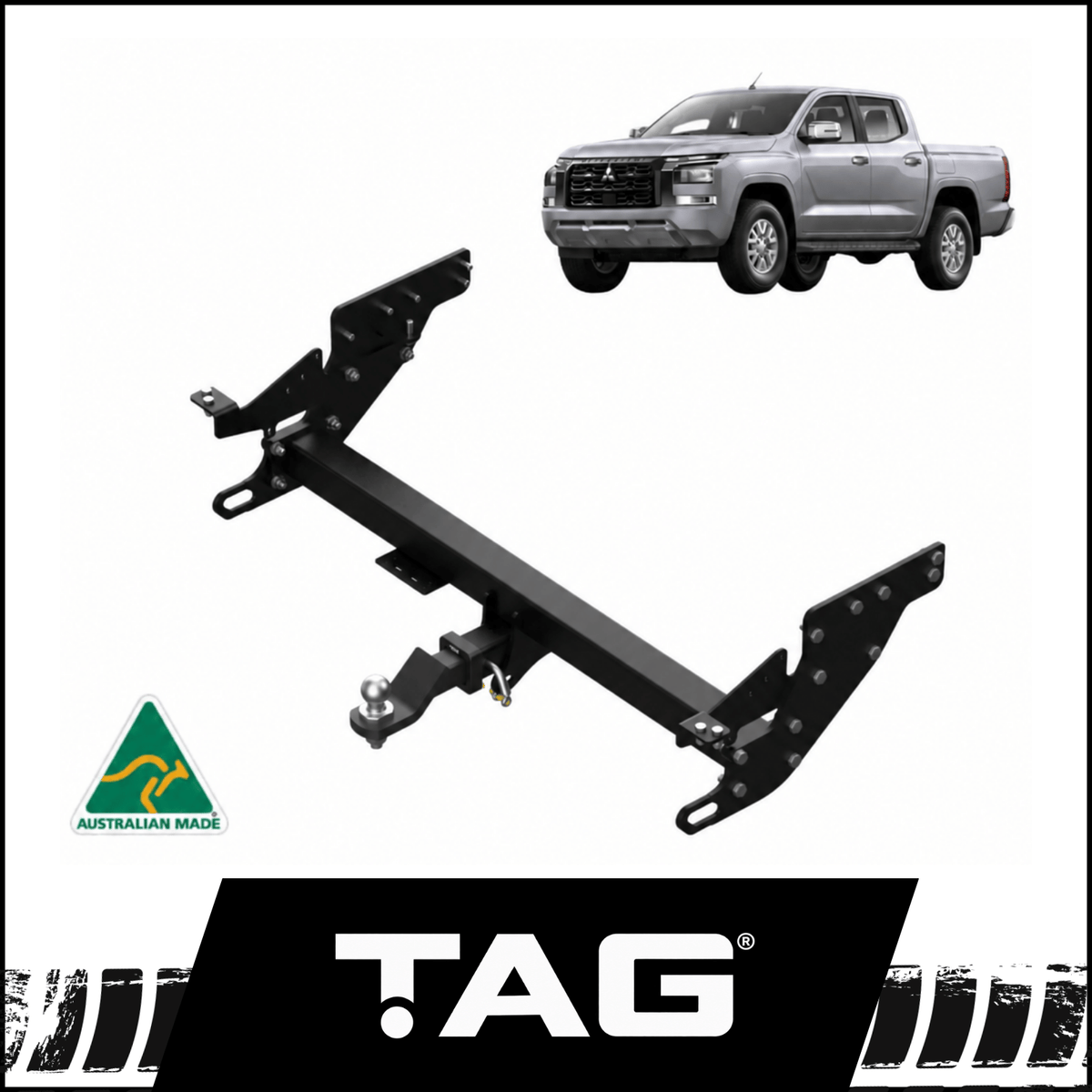 TAG XR EXTREME RECOVERY TOWBAR (3500KG) & WIRING KIT FITS MITSUBISHI TRITON MV STYLESIDE 12/2023-ON (TXR863-K201)