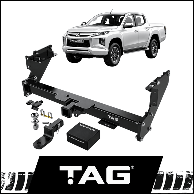 TAG TOWBAR KIT (3100KG) FITS MITSUBISHI TRITON MQ 3/2015-10/2018 WITH STEP (T7C707-K201)