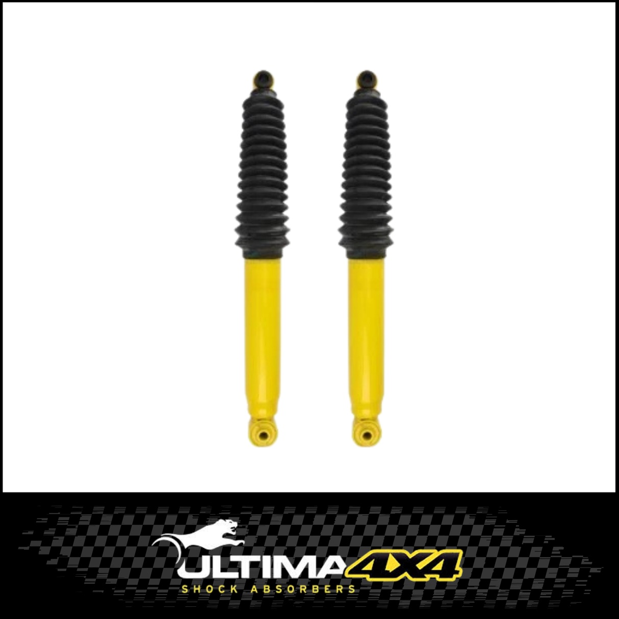 ULTIMA 4X4 NITRO GAS HEAVY DUTY REAR SHOCKS FITS NISSAN NAVARA D23 NP300 3/2015-ON (400445)