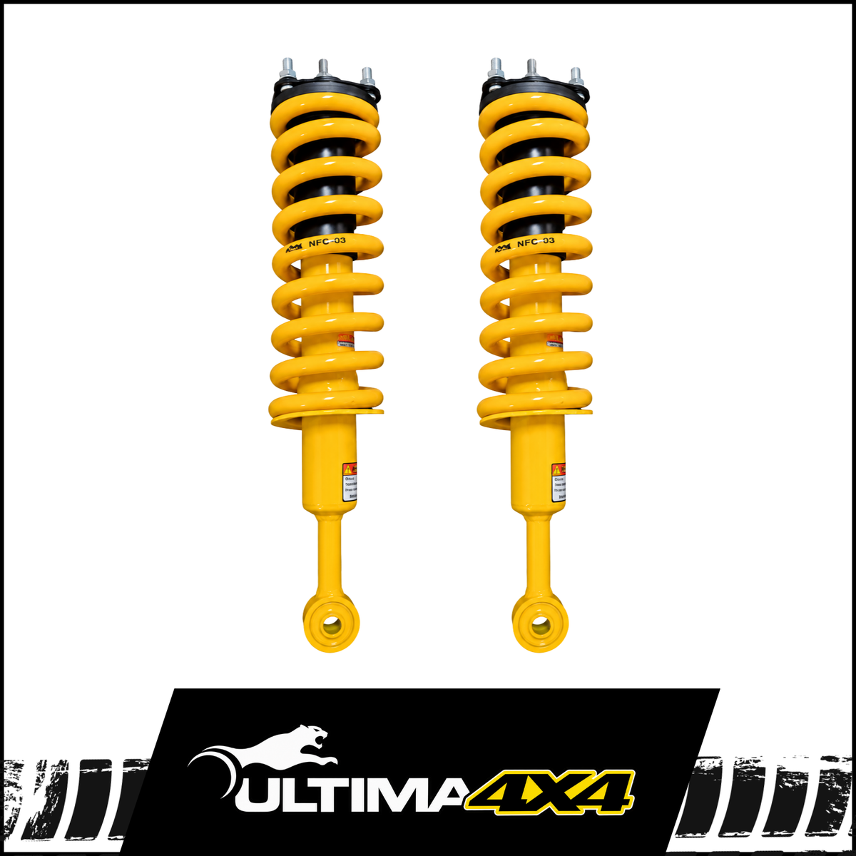 ULTIMA 4X4 COMPLETE FRONT STRUTS (PAIR) FITS FORD RANGER PXI PXII 9/2011-6/2018