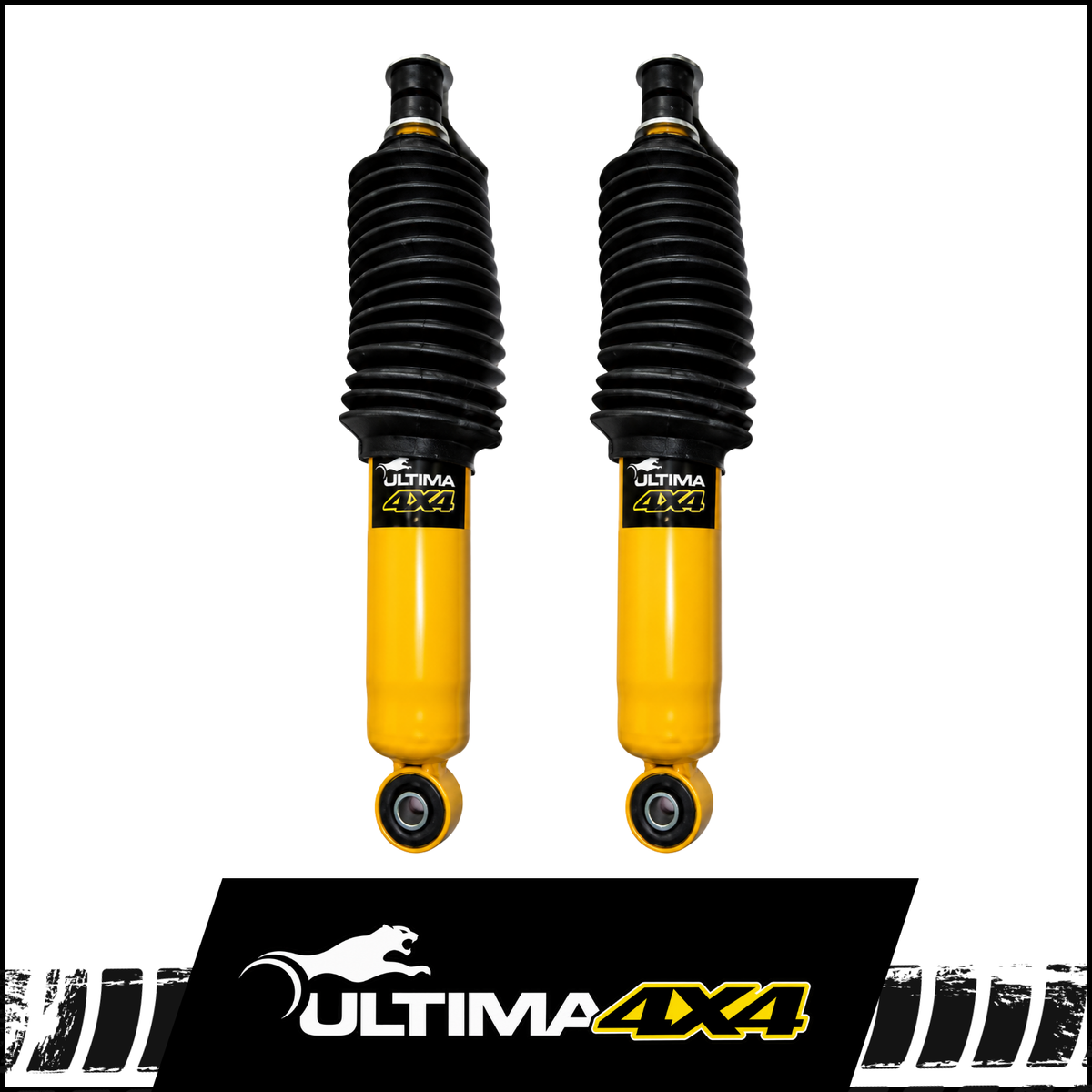 ULTIMA 4X4 HEAVY DUTY FRONT SHOCKS (PAIR) FITS NISSAN NAVARA D22 4WD 4/1997-12/2015 (400461)