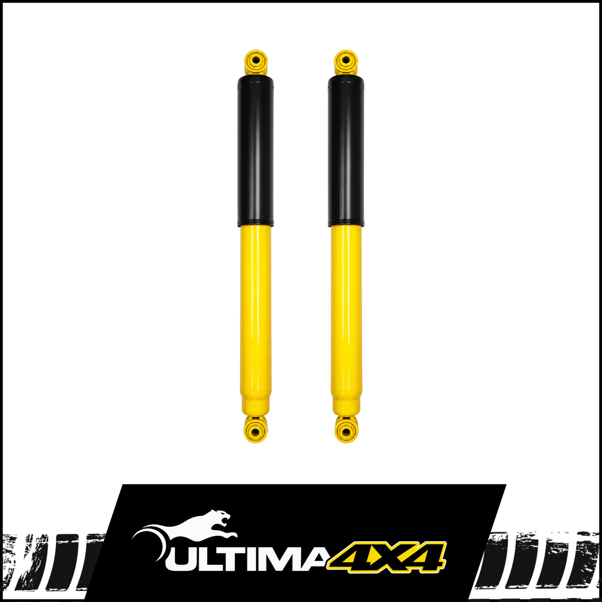 ULTIMA 4X4 NITRO GAS HEAVY DUTY REAR SHOCKS (PAIR) FITS FORD RANGER PY NEXT GEN 2.0L 4CYL 4WD 5/2022-ON (400581)