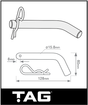 HITCH PIN TO SUIT CLASS 4 TOWBAR - INCLUDES R-CLIP (UNT080BLIS)