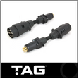 TAG PULSE TRAILER ADAPTER - 7 PIN LARGE ROUND PLUG TO 7 PIN SMALL ROUND PLUG