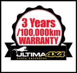 ULTIMA 4X4 NITRO GAS HEAVY DUTY REAR SHOCKS (PAIR) FITS FORD RANGER PJ 2WD 12/2006-3/2009 (400577)