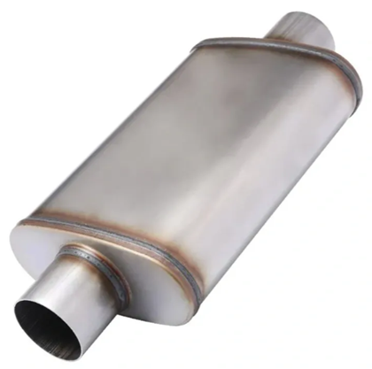 PERFORM-EX 9" X 4" OVAL 14" LONG 2" C/C 409 SS MEGA FLOW UNIVERSAL MUFFLER (X526-409)