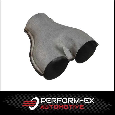 Y-PIPE PRESSED COLLECTOR - SINGLE 3" (76MM) INTO DUAL 2.5" (63MM)