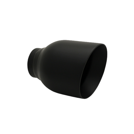ANGLE CUT INNER CONE MATTE BLACK EXHAUST TIP - 2.5" INLET - 4" OUTLET (5" LONG)