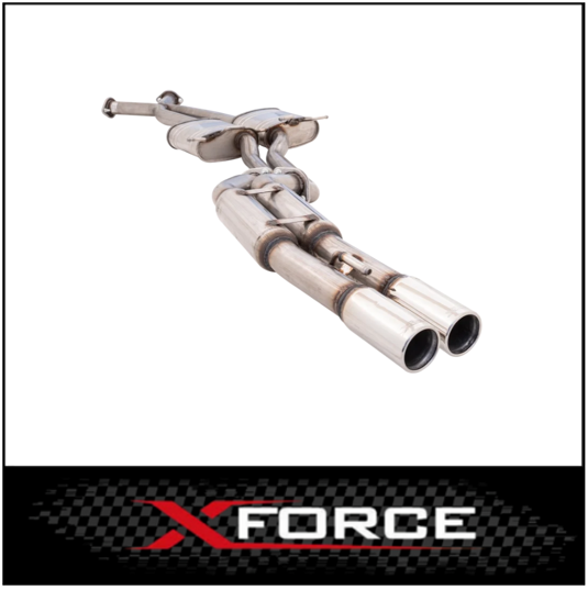 XFORCE TWIN 3" 409 STAINLESS STEEL CATBACK EXHAUST SYSTEM FITS HOLDEN COMMODORE VT VU VX VY VZ V8 UTE/WAGON (E4-HV092-CBS)