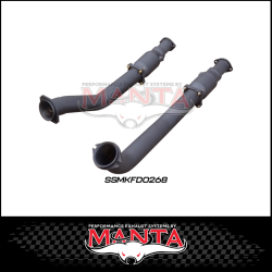 MANTA 3" HI-FLOW CATS & CONNECTING PIPES FITS FORD FALCON FG SEDAN 5.0L SUPERCHARGED V8 (SSMKFD0268)