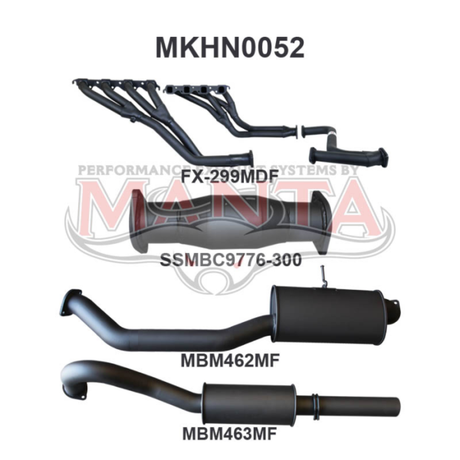 MANTA ENGINE BACK EXHAUST SYSTEM FITS HOLDEN COMMODORE VN VP VR VS 5.0L V8 MANUAL SEDAN (MKHN0052)