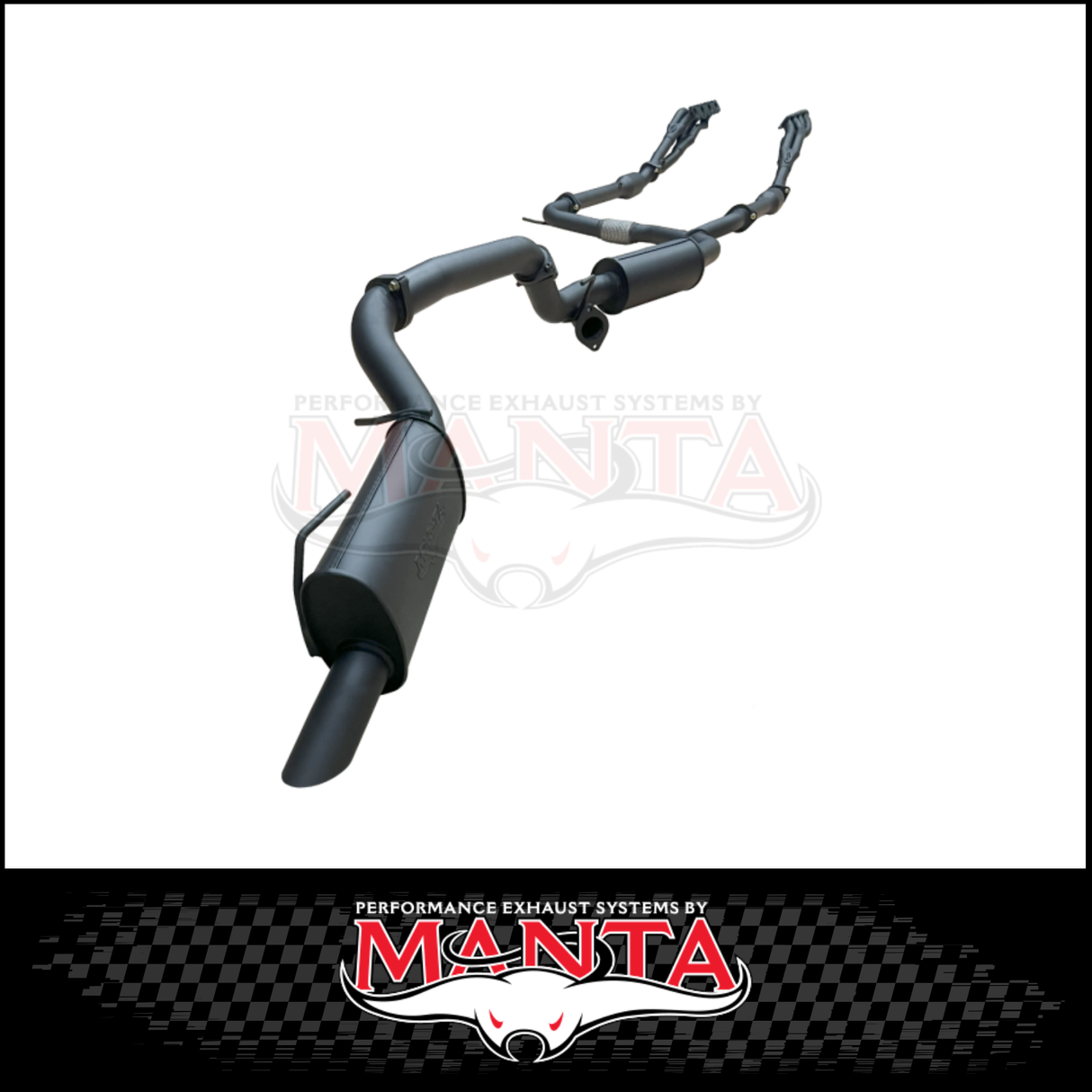 MANTA ENGINE BACK EXHAUST SYSTEM WITH RESONATOR CENTRE & BI-MODAL INTEGRATION FITS NISSAN PATROL Y62 WARRIOR  5.6L V8 2023-2026 (MKNI0129)
