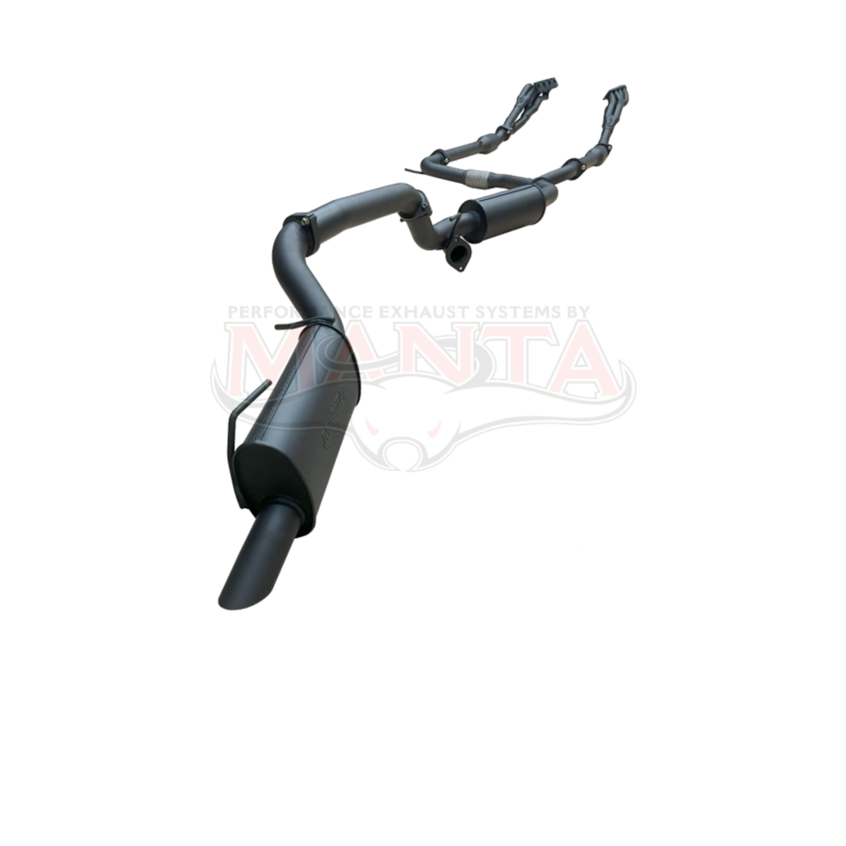 MANTA ENGINE BACK EXHAUST SYSTEM WITH RESONATOR CENTRE & BI-MODAL INTEGRATION FITS NISSAN PATROL Y62 WARRIOR  5.6L V8 2023-2026 (MKNI0129)