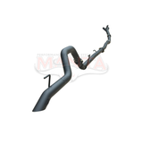 MANTA 3" TURBO BACK EXHAUST SYSTEM (DPF DELETE) FITS TOYOTA FORTUNER GUN156R 2.8L 1GD-FTV 11/2015-ON - CAT/PIPE ONLY (MKTY0213)