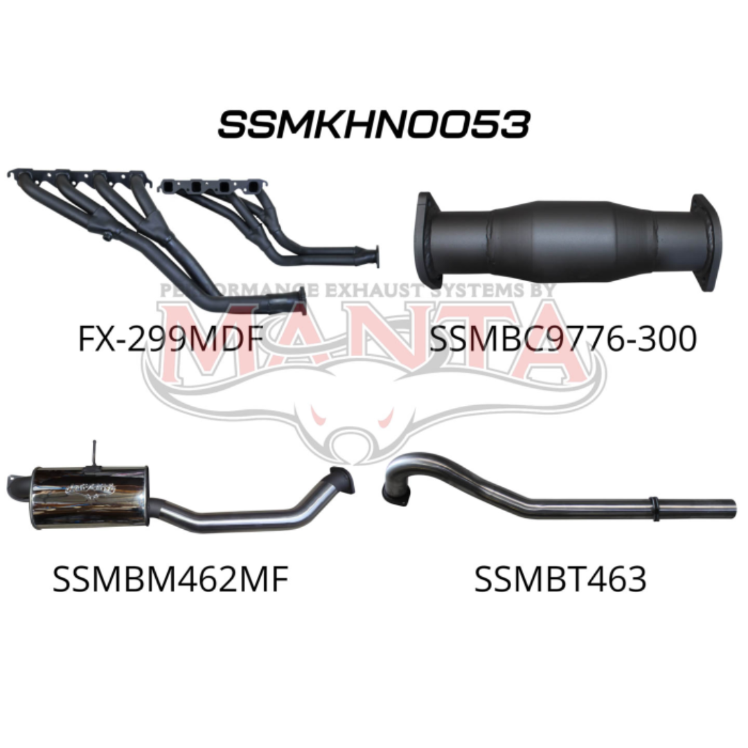 MANTA STAINLESS STEEL ENGINE BACK EXHAUST SYSTEM FITS HOLDEN COMMODORE VN VP VR VS 5.0L V8 MANUAL SEDAN (SSMKHN0053)