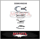 MANTA STAINLESS STEEL ENGINE BACK EXHAUST SYSTEM FITS HOLDEN COMMODORE VU VY VZ 5.7L 6.0L V8 UTE (SSMKHN0248)