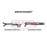 MANTA STAINLESS STEEL TWIN 2.5" CATBACK EXHAUST SYSTEM FITS HOLDEN CREWMAN VY VZ 5.7L V8 AWD 10/2003-1/2006 - HOTDOGS/MUFFLER (SSMKHN0257)