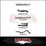MANTA 3" STAINLESS STEEL TURBO BACK EXHAUST SYSTEM FITS ISUZU MU-X UCS UCR 3.0L 4JJ1 2016-6/2021 - CAT/MUFFLER (SSMKIZ0017)