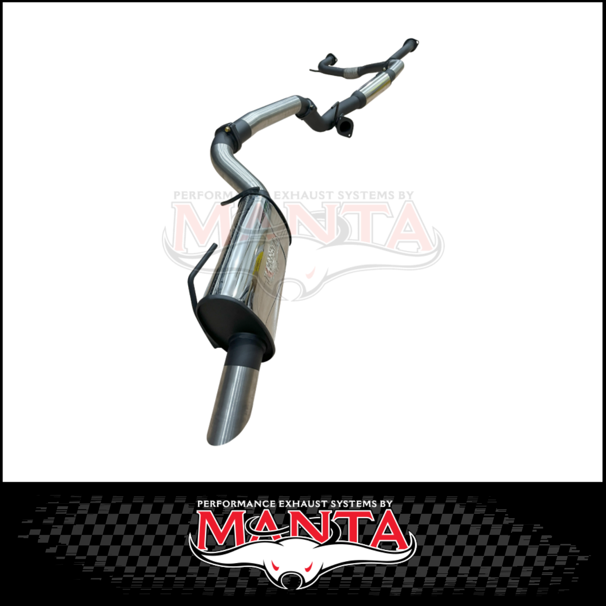 MANTA 3" STAINLESS STEEL CAT BACK EXHAUST SYSTEM WITH HOTDOG & BI-MODAL INTEGRATION FITS NISSAN PATROL Y62 WARRIOR 5.6L V8 2023-2026 (SSMKNI0126)