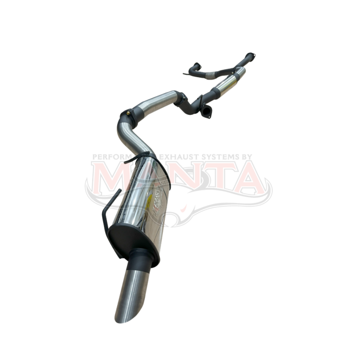 MANTA 3" STAINLESS STEEL CAT BACK EXHAUST SYSTEM WITH HOTDOG & BI-MODAL INTEGRATION FITS NISSAN PATROL Y62 WARRIOR 5.6L V8 2023-2026 (SSMKNI0126)