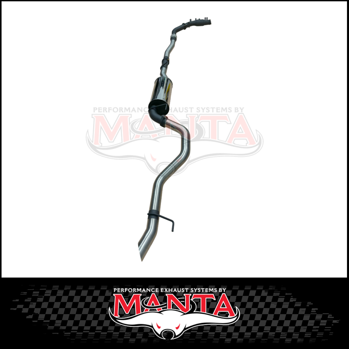 MANTA 3" STAINLESS STEEL TURBO BACK EXHAUST SYSTEM (DPF DELETE) FITS TOYOTA FORTUNER GUN156R 2.8L 1GD-FTV 11/2015-ON - CAT/MUFFLER (SSMKTY0211)