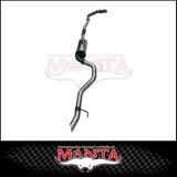 MANTA 3" STAINLESS STEEL TURBO BACK EXHAUST SYSTEM (DPF DELETE) FITS TOYOTA FORTUNER GUN156R 2.8L 1GD-FTV 11/2015-ON - CAT/MUFFLER (SSMKTY0211)