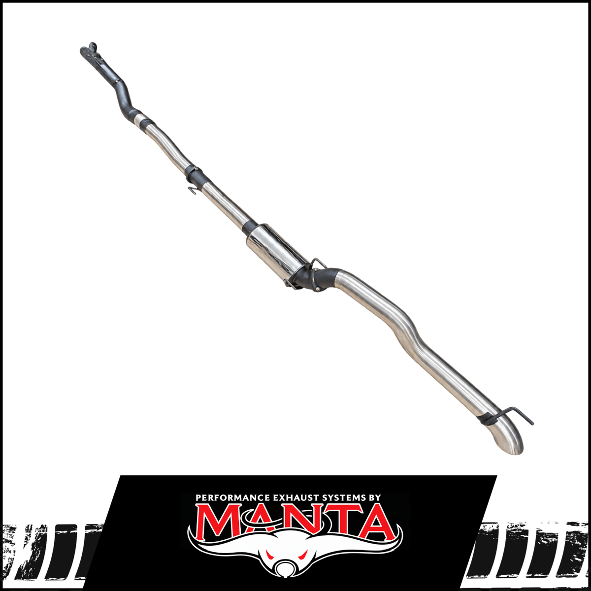 MANTA 4" TURBO BACK EXHAUST SYSTEM FITS TOYOTA HILUX GUN126R 2.8L N80 2015-2025
