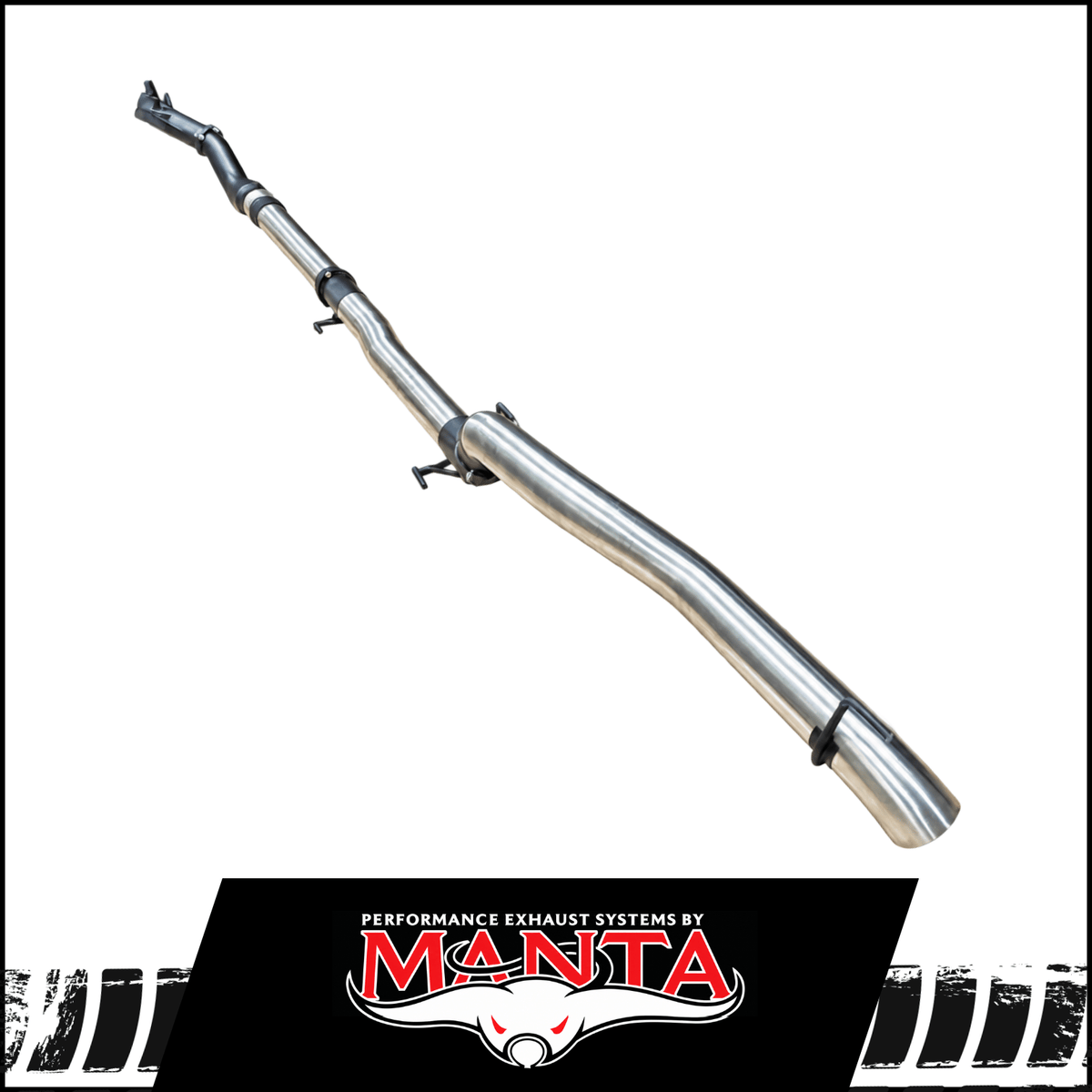 MANTA 4" TURBO BACK EXHAUST SYSTEM FITS TOYOTA HILUX GUN126R 2.8L N80 2015-2025