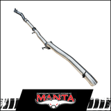 MANTA 4" TURBO BACK EXHAUST SYSTEM FITS TOYOTA HILUX GUN126R 2.8L N80 2015-2025