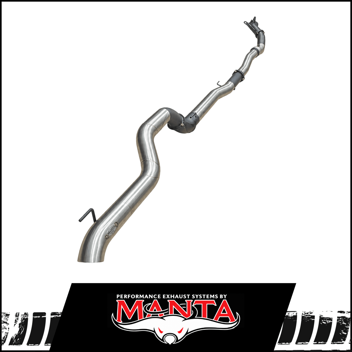 MANTA 4" TURBO BACK EXHAUST SYSTEM FITS TOYOTA HILUX GUN126R 2.8L N80 2015-2025