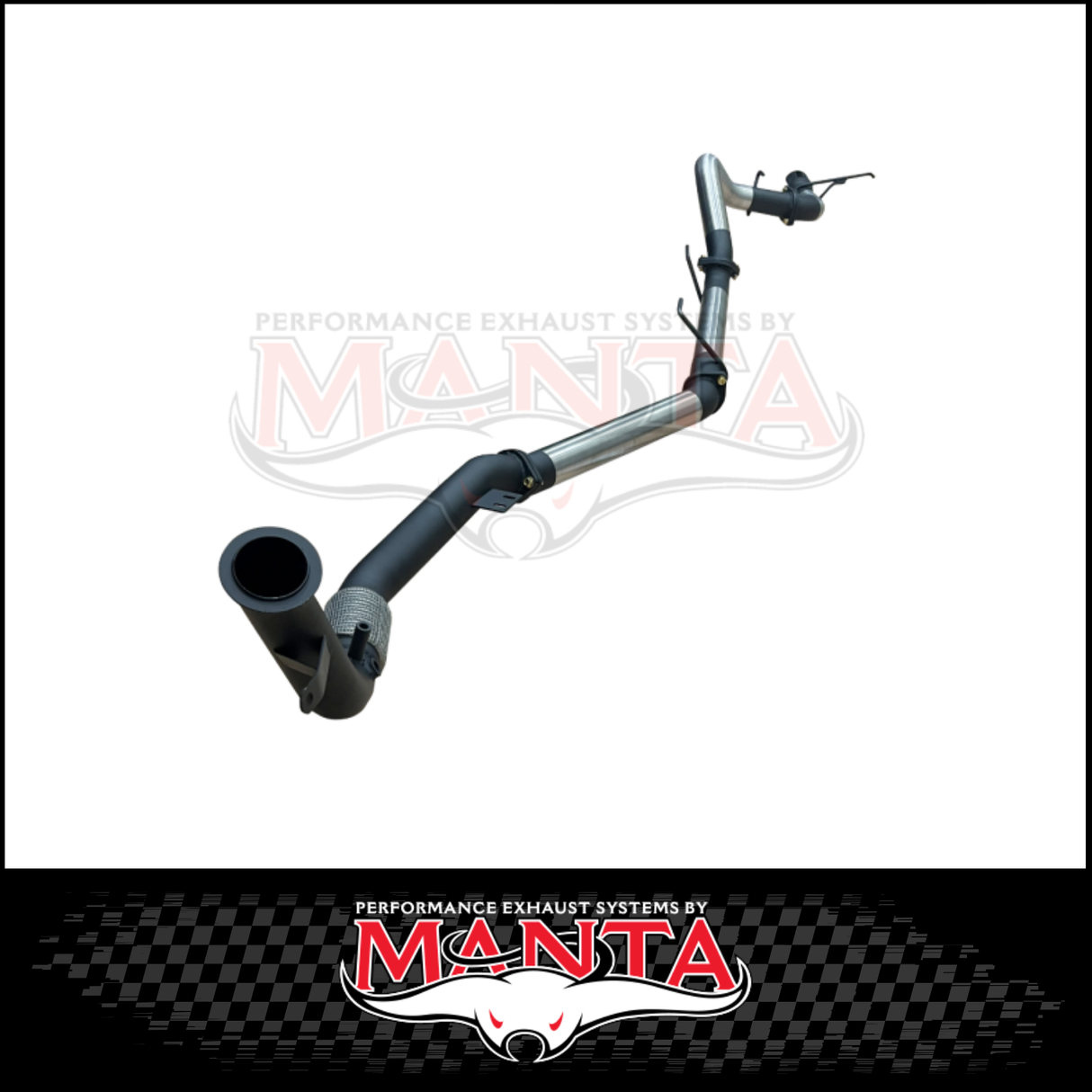 MANTA 3" STAINLESS STEEL TURBO BACK EXHAUST SYSTEM (DPF DELETE) FITS TOYOTA LANDCRUISER FJA300R 300 SERIES 3.3L V6 2021-ON - NO CAT/PIPE ONLY (SSMKTY0302)